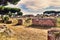 Archaeological Roman landscape in Ancient Ostia - Rome