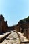 Archaeological ruins of ancient Roman city, Pompei, Looking South down one of the many streets in Pompeii