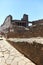 Archaeological ruins of ancient Roman city, Pompei, Looking South down one of the many streets in Pompeii