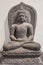 Archaeological sandstone statue of Gautam Buddha in meditation