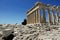 The archaeological site of the Acropolis in Athens, Greece