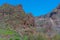 Archaeological site at former Ansite fortress at Gran Canaria, Canary Islands, Spain