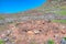 Archaeological site at former Ansite fortress at Gran Canaria, Canary Islands, Spain