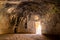 The archaeological site of Mycenae near the village of Mykines, with ancient tombs, giant walls and the famous lions gate.