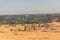 Archaeological site near the temple of Hatshepsut in Deir el-Bahri. Excavations of ancient Egypt on the West Bank of the Nile