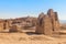 Archaeological site near the temple of Hatshepsut in Deir el-Bahri. Excavations of ancient Egypt on the West Bank of the Nile rive