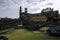 The archaeological site of Tlatelolco in Mexico City with the consolidated temple from earlier centuries