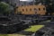 The archaeological site of Tlatelolco in Mexico City with the consolidated temple from earlier centuries