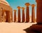 Archaeological value, the ruins of a temple in the city of an ancient lost civilization. AI generated