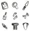 Archaeology Icons Freehand