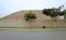 Archaeology site of Huaca Pucllana, the remains of ancient adobe and clay pyramid in Miraflores district of Lima, Peru