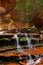 Archangel Cascades during fall in the beautiful Subway slot Canyon at Zion National Park