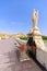 Archangel Raphael statue on bridge at Cordoba Spain -