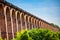 Arched abutments of Chaumont viaduct in France