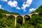 Arched automobile bridge in the mountains, Montenegro