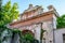 Arched baroque gate in Vilnius, Lithuania