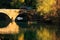 Arched bridge reflected in Crnojevica river, Montenegro