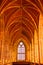 Arched ceiling of church