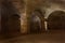 Arched chamber under old temple in Krzeszow