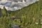 Arched concrete historical bridge over the Payette River