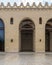 Arched corridor surrounding the courtyard of Al Hakim Mosque - The Enlightened Mosque - Cairo, Egypt