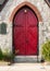 Arched doorway of an episcopal church