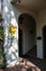 Arched entrance to an old building in Easton, Maryland