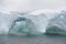 Arched formations in iceberg