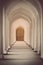 Arched hallway perspective in Bukhara, Uzbekisan.