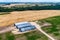 Arched hangars, a small storage for agricultural products