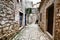 Arched medieval street in an old village in Istria, Croatia
