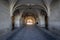 Arched passage to the courtyard of Dresden Castle or Royal Palace.