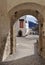 Arched passageway. Salzburg castle, Austria.