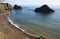 Arched rocks on Greenwood beach