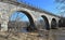 Arched stone rail road bridge