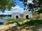 Arched toll bridge le Cul du Moulin at the Loire