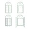 Arched Windows Realistic Set