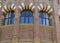 Arched windows. University of Cordoba in Spain