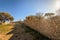 The archeological garden under the tomb of Samuel the Prophet in Jerusalem