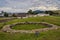 The archeological park in Cuenca, Ecuador