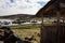 Archeological site at Sillustani, tourist ancient area