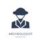 Archeologist icon. Trendy flat vector Archeologist icon on white