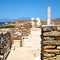 archeology in delos greece the historycal acropolis and old rui