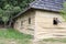 Archeoskanzen Modra, open air museum of Great Moravian settlement, Modra, Europe. Wooden houses with clay plaster