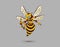 Archer Bee Mascot Illustration