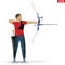 Archer with Compound Bow Archery Sport