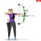 Archer with Compound Bow Archery Sport