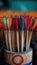 Archer s quiver ready with arrows summer olympic games sport equipment close up
