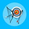 Archery Arrow Target Equipment Sport Icon
