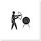 Archery glyph icon